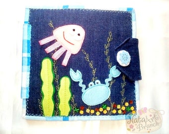 Quiet Book, Soft toy, Soft book, busy book, Felt book, activity book, Fishing, Felt fishing game, Fishing Game, Quiet toy