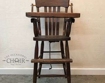 Primitive Antique Highchair