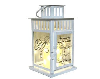 Memory Lantern, Wedding Lantern, Memory Table Wedding Candle Holder, In Loving Memory, Wedding Memorial Lantern, Memory Table Centerpiece