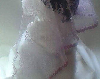 Lilac Floral Veil