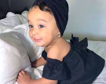 ALINA CROP TOP, Baby Off-The-Shoulder Crop Top, Toddler Crop Top, Baby Girl Crop Top, Boho Crop Top, Ngoimade