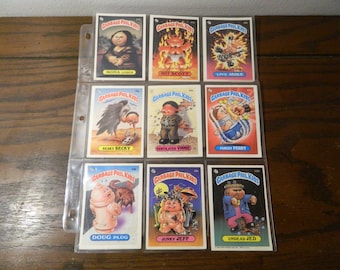 Vintage 1980s Garbage Pail Kids Cards Set of 12