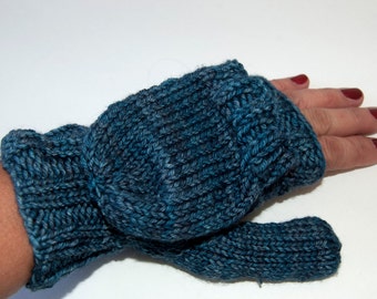 Wool Flip Top fingerless Mitten