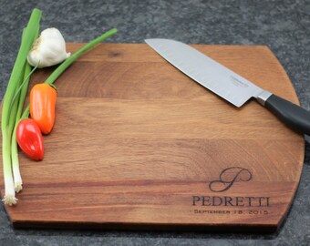 Personalized Cutting Board, Wedding Gift, Anniversary Gift, Monogram Cutting Board, Bridal Shower Gift, Custom cutting board, kitchen decor