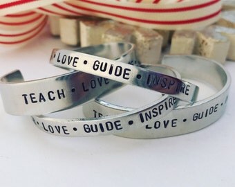 Teacher Bracelet, Teacher gift, teacher Christmas gift