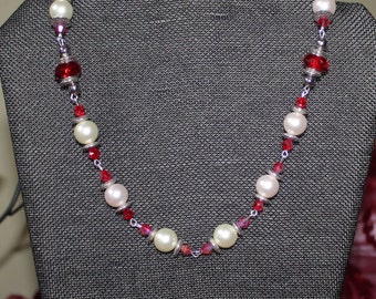Pearly White And Red