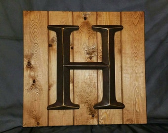 Wall decor, monogram wall decor, nursery wall decor, monogram wall hanging, wall hanging, wall art, pallet wood wall decor