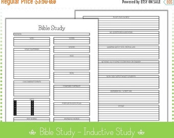 Bible study template | Etsy