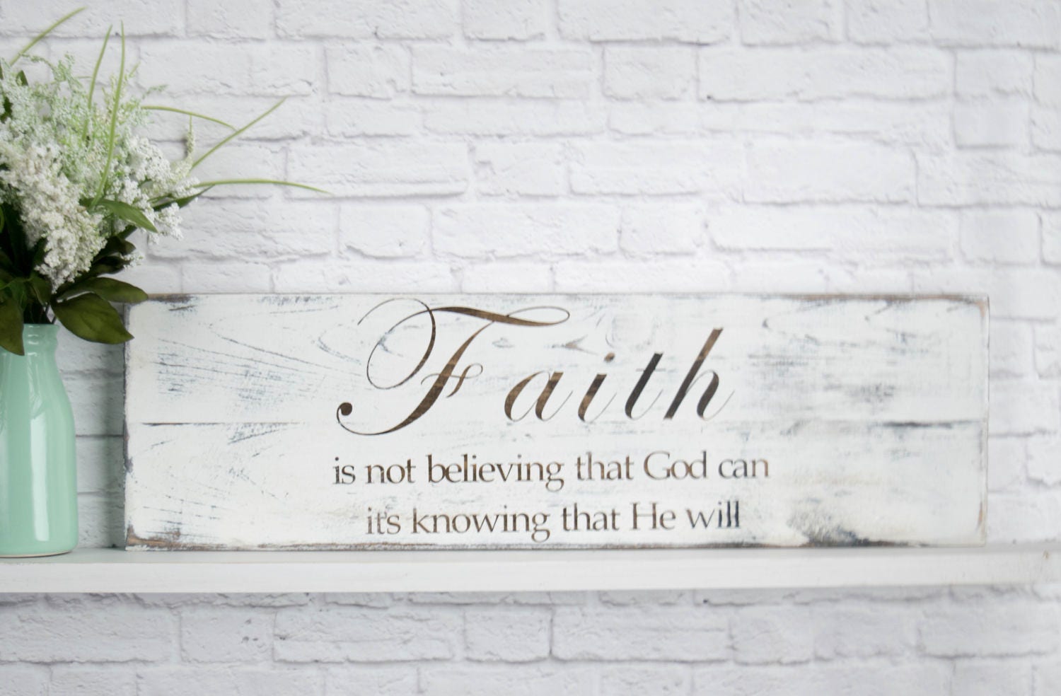 Hand Painted Wood Sign Bible Verse Wall Art Wood Home Wall