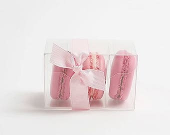 5 clear macaron case hold 3pcs, macaron box, clear macaron box, macaron packaging, macaron gift box, macaron favor box, macaron container
