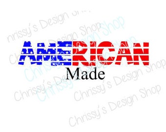 American Flag SVG / made in america svg / american flag cut file / Red white and blue svg / png / dxf / pdf / eps / vinyl crafting / clipart