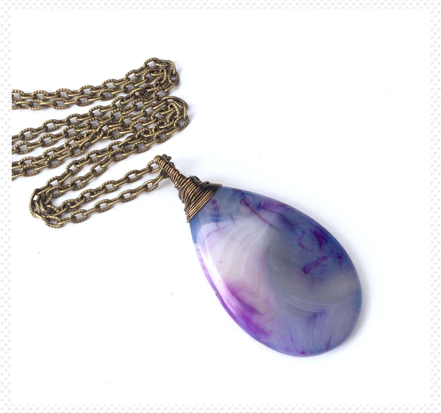 15 OFF Wire wrapped pendant, bronze wire wrapped, bronze pendant, wire