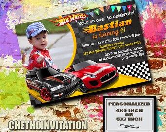 Hot Wheels Invitation / Hot wheels Birthday / Hot Wheels Invitation Birthday / Hot Wheels Party Invitation / Hot Wheels Party / Hot Wheels