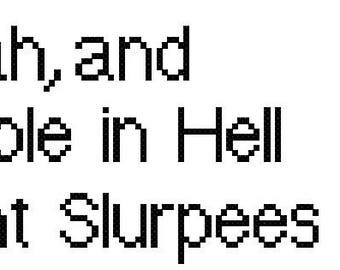 Daryl Dixon Walking Dead quote cross stitch pattern