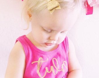 2nd birthday outfit girl - 2nd Birthday Dress - Second Birthday - Birthday Outfit Girl - Two birthday outfit - Hot Pink Gold Birthday Dress