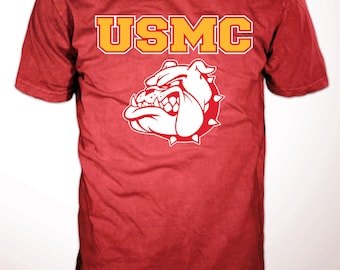 usmc bulldog t shirt