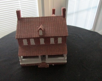 REDUCED Vintage Old Salem North Carolina Ceramic Lighted Salem Tavern Part of Old Salem Series 745
