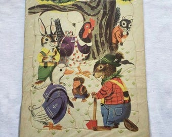 Vintage | Playskool | Woodland Animal | Jigsaw Puzzle
