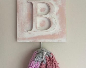 Letter Hooks, Coat Hooks, Key Hook, Alphabet Home interiors, Home Decor, Bedroom Decor, Nursery Decoration, personalised present, mens gift