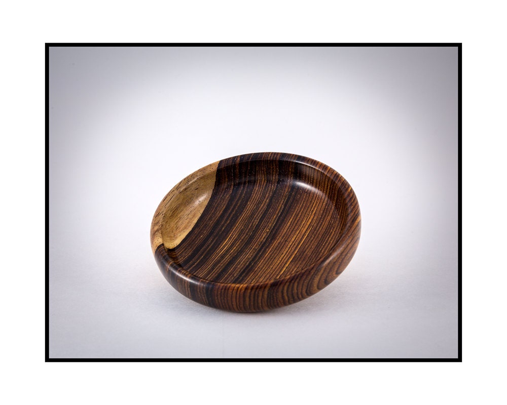 Wooden bowl // Cocobolo Wood // Ring Bowl // Jewelry Dish