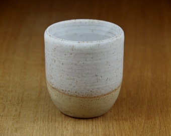 Handmade Handless Mug, Beaker, Pottery Cup, Coffee Cup, Handmade Stoneware Teacup, Ceramic Tumbler