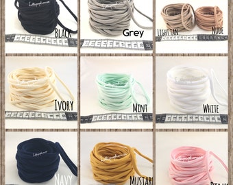Wholesale Nylon Headbands SAMPLES | 65 cents each for 100 | White Pink Black Nude Navy Mint Ivory Cream Grey Mustard Nylon Headbands