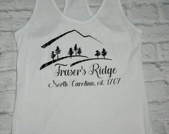Frasers ridge, outlander shirt, outlander tank top, outlander inspired, outlander shirt
