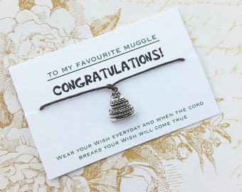 Harry Potter, Harry Potter Wedding Gift, Harry Potter Engagement, Wedding Wish Bracelet Gift, BFF, Friendship Bracelet,