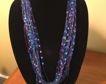 Trellis Ladder ribbon necklace/scarf
