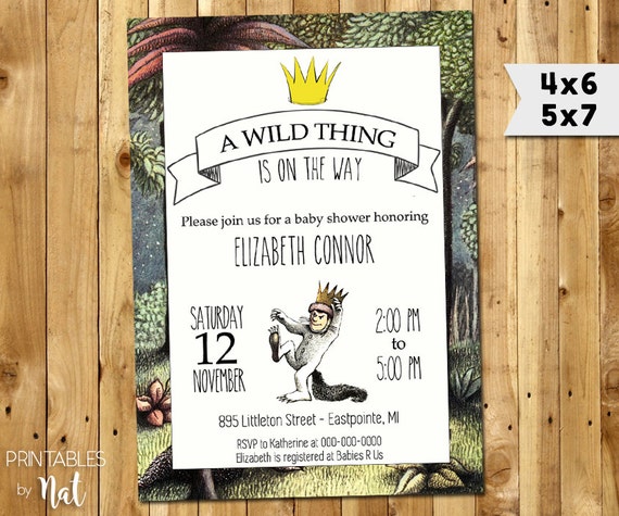 Where The Wild Things Are Baby Shower Invitations 10