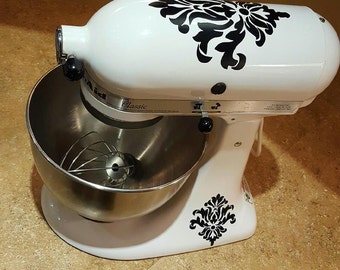 Damask Kitchenaid Mixer Decal (3pc)