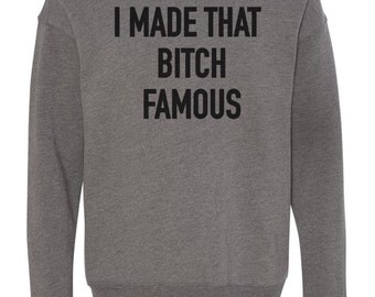 Famous Life of Pablo Kanye West Rihanna Hip Hop Rap Quotes Lyrics Street Wear Screen Printed Black Gray Unisex Mens Pullover Sweatshirt