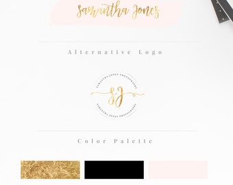 Custom logo design, Custom logo, Custom logo designer, Blog branding kit, Blog logo kit, Rose Gold brand logo, Custom Photography logo