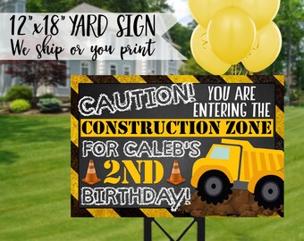Construction Birthday Yard Sign, Construction Birthday Sign, Construction Sign, Construction Party, Construction Welcome Sign