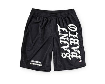 Saint Pablo GENERAL ADMISSION Kanye West Champion Shorts