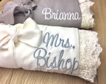 SALE! Bridesmaid gifts, Bridesmaid Robes, Lace robes, cotton robes, Getting ready outfits, Wedding Robes, Bridal robes, gifts for bride