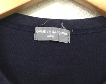 Rare!! COMME Des Garcons Plain Tee Tshirt Designer japan Black Colour tshirt Japan branded Small Size