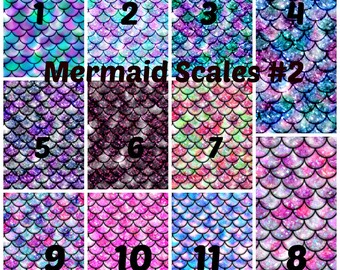 Mermaid Scales #2, 12x12,Pattern Vinyl Printed Vinyl- Adhesive Sticky Craft Vinyl- HTV Vinyl and Glitter Vinyl