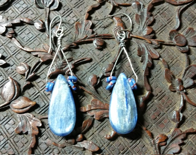 Beautiful Blue Kyanite Earrings