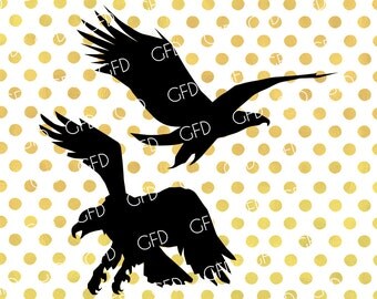 Eagle Silhouette SVG, Eagle SVG, Eagle Clipart, Eagle Digital Cut File, Instant Download, Svg, Dxf, Jpg, Eps, Png