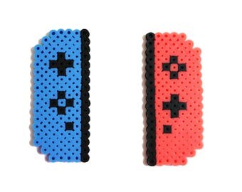 Nintendo Switch Controllers, Key Chain, Magnet, Perler Bead