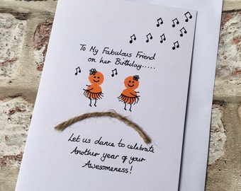Friend Birthday Card - Special Friend Birthday Card - Girlfriend Birthday Card - Fabulous Friend Birthday Card