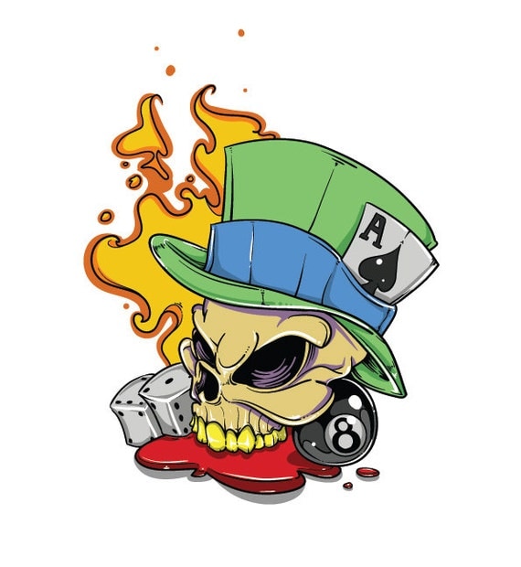 Poker face download skull