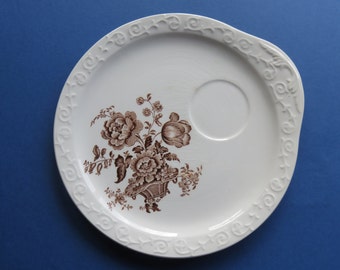 Plate Staffordshire - Scenic relief Crown Devon Fieldings - English Earthenware -