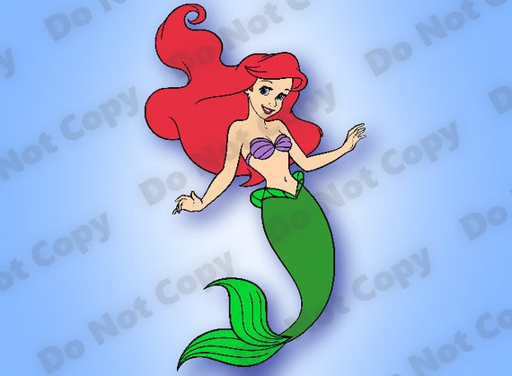 Ariel Little Mermaid SVG High Quality Layered design files svg