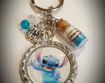 Disney inspired Lilo and Stitch keychain