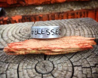 Hand Stamped Ring Adjustable and Personalized