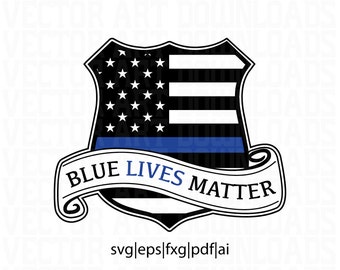 Download Blue lives matter svg | Etsy