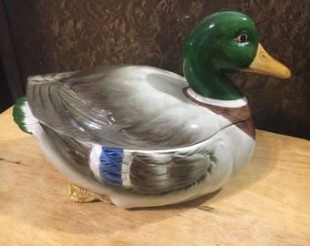 Otagiri Mallard Duck Cookie Jar