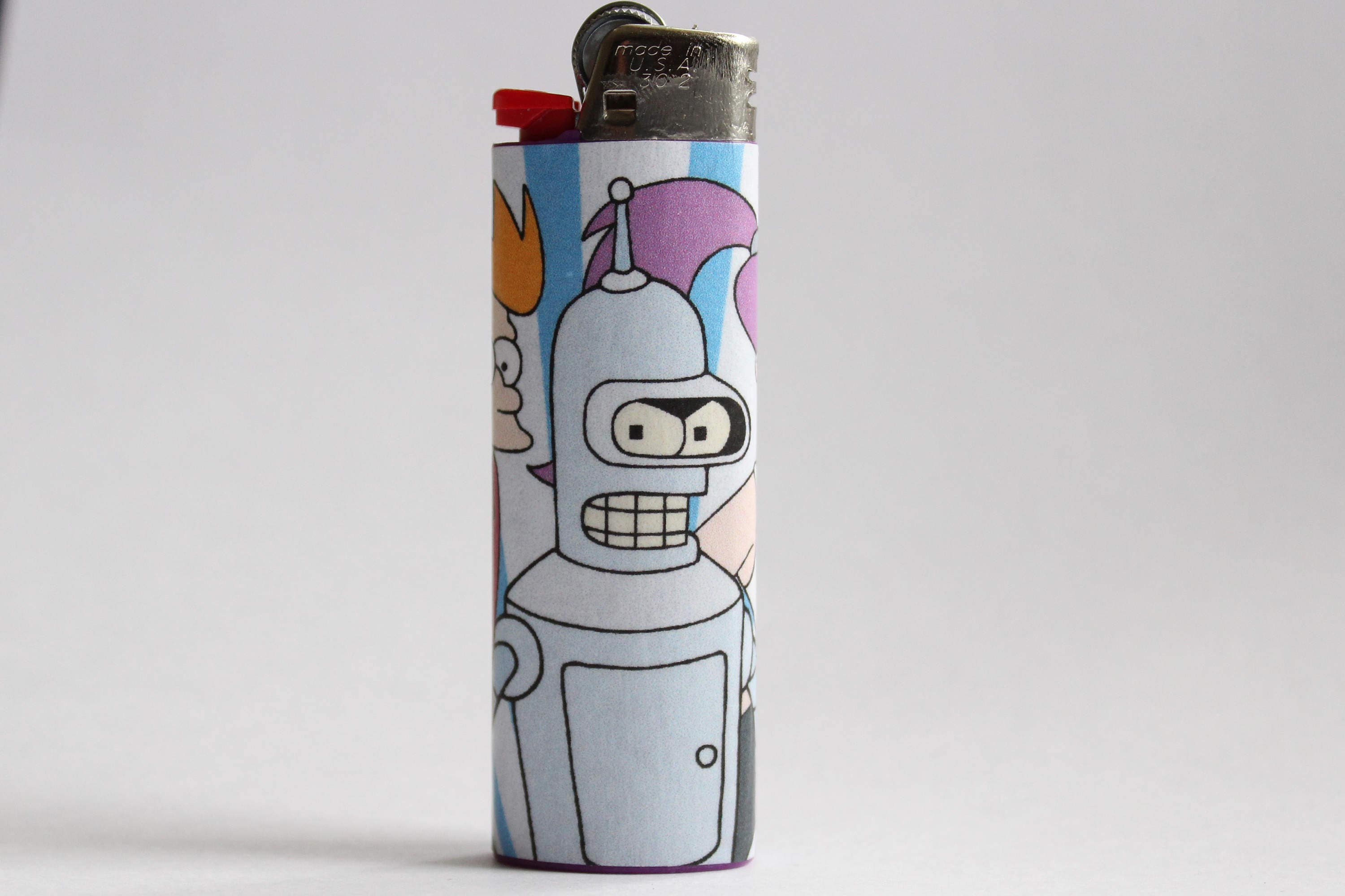 Futurama Bic Lighter Bender Stoner Gifts Glass Weed Pipe